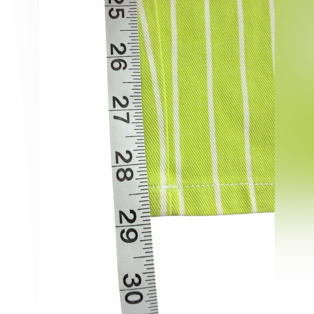 TARGET VICTOR GLEMAUD ACID LIME Striped Jeans Size 6 NWT - Picture 5 of 12